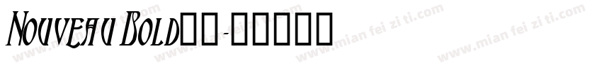Nouveau Bold字体字体转换